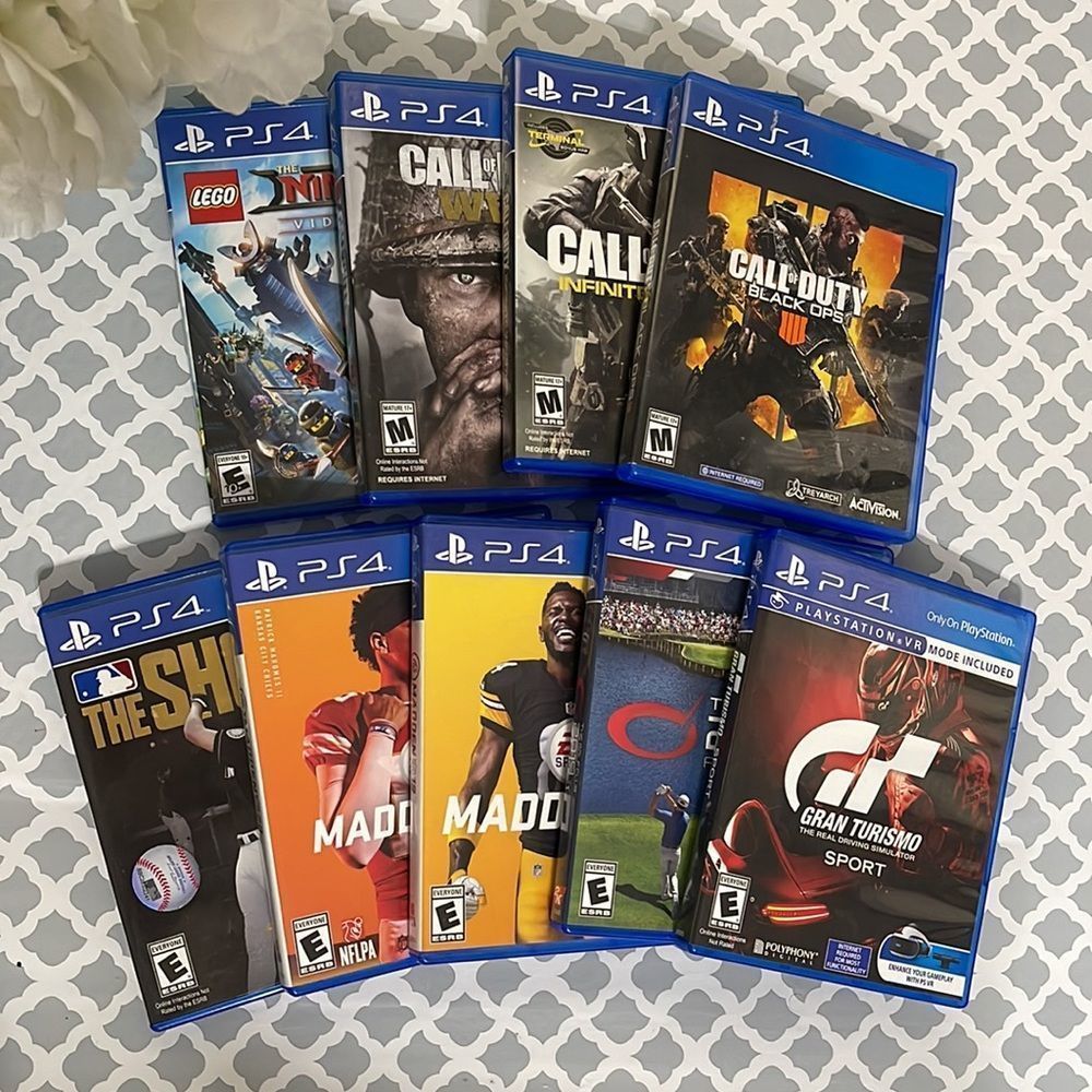 Ps4 Bundle Of 9 GAMES